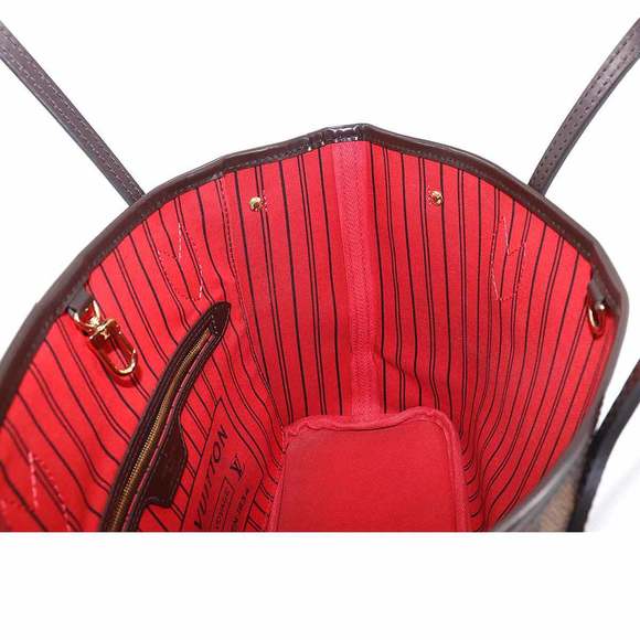 Louis Vuitton Damier Neverfull PM Tote Bag Brown Gold Hardware - Picture 9 of 9